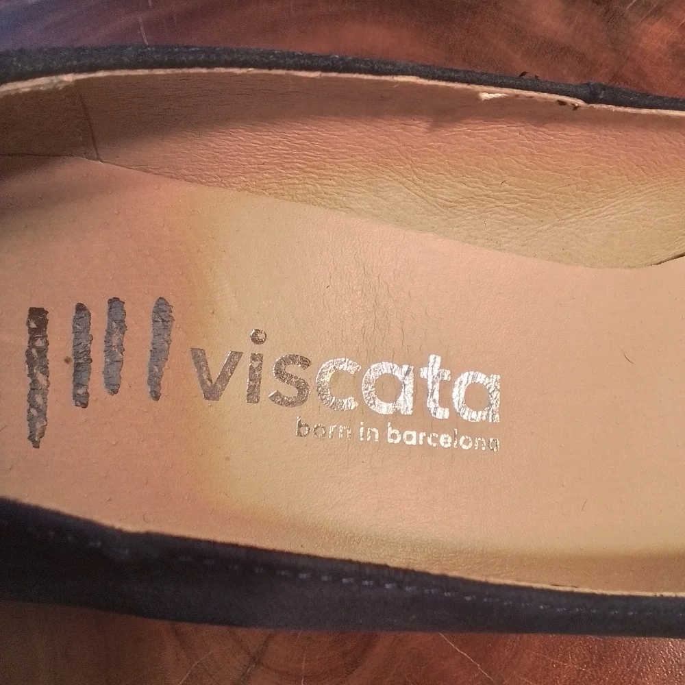 Viscata Limited Edition Blue Suede Espadrille Medium Wedge Shoes - 41/10 US